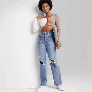 Wild Fable size 2 super high rise straight jeans